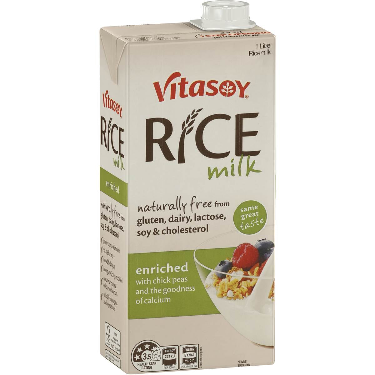 Vitasoy Enriched Rice Milk 1l Woolworths