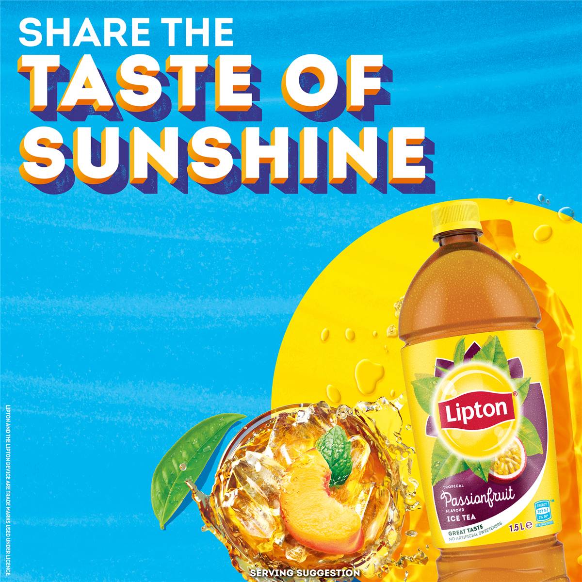 Lipton Ice Tea Tropical Passionfruit Iced Tea Bottle 1.5l Woolworths