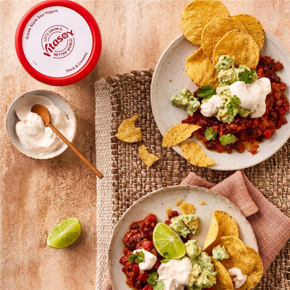 Vitasoy Greek Style Soy Yogurt Plain Thick & Creamy 450g Woolworths