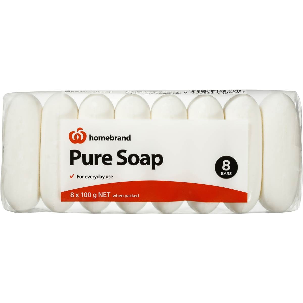Essentials Pure Bar Soap Pure 8pk Woolworths
