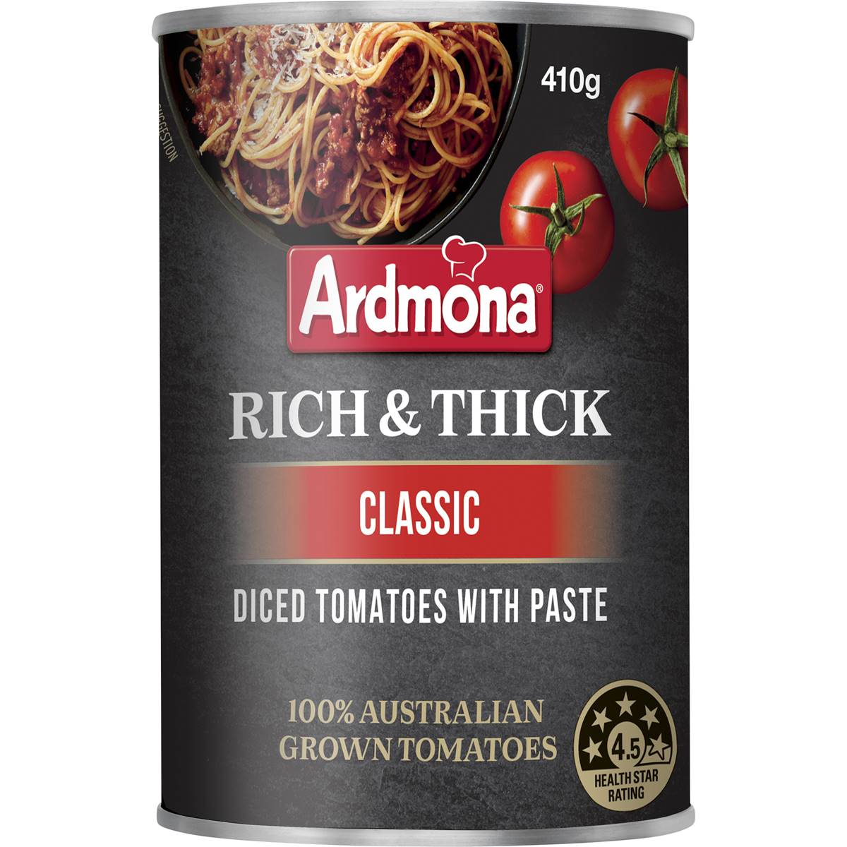 Ardmona Rich & Thick Diced Tomatoes With Paste Classic 410g Woolworths