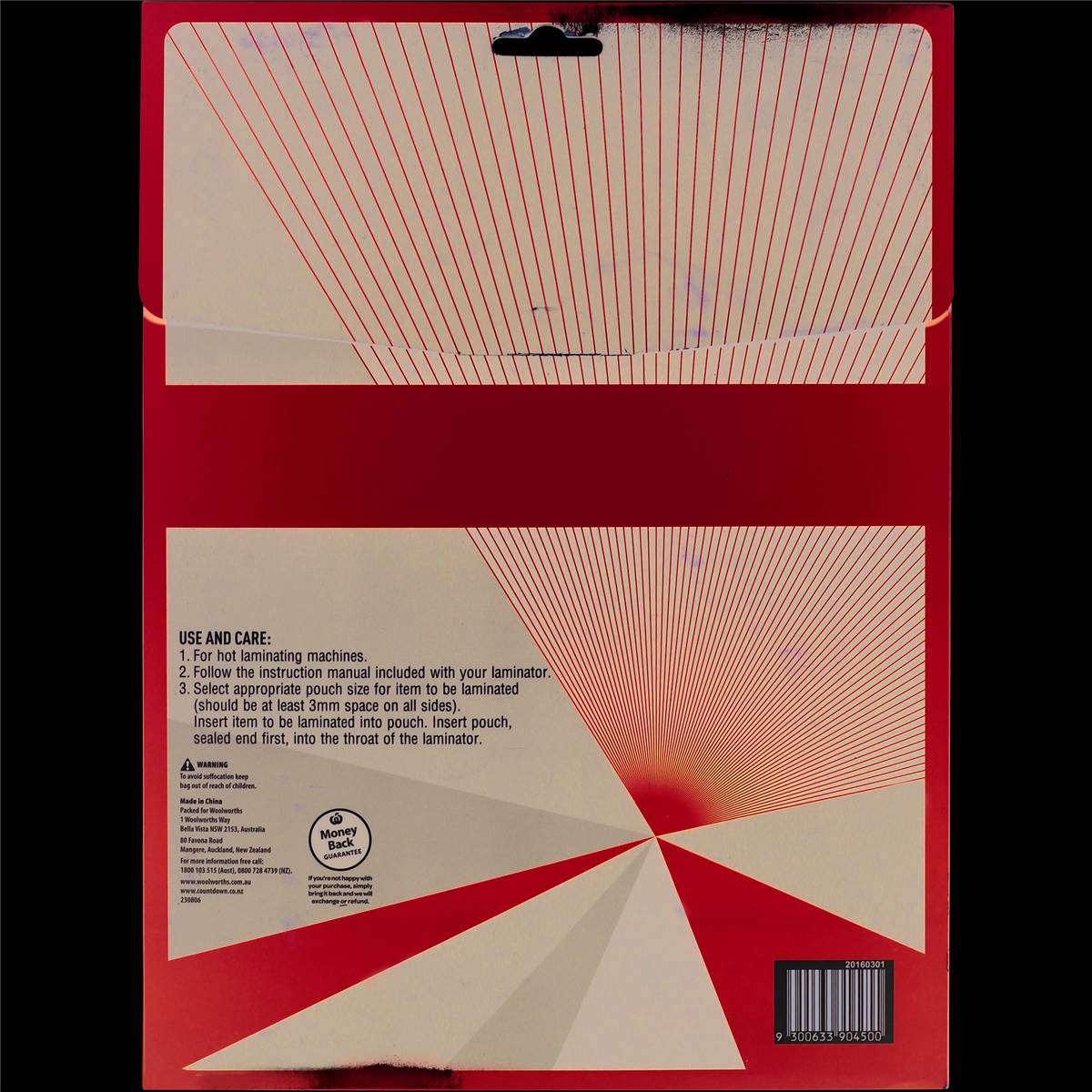 Woolworths Laminate Sheets A4 20 Pack Woolworths