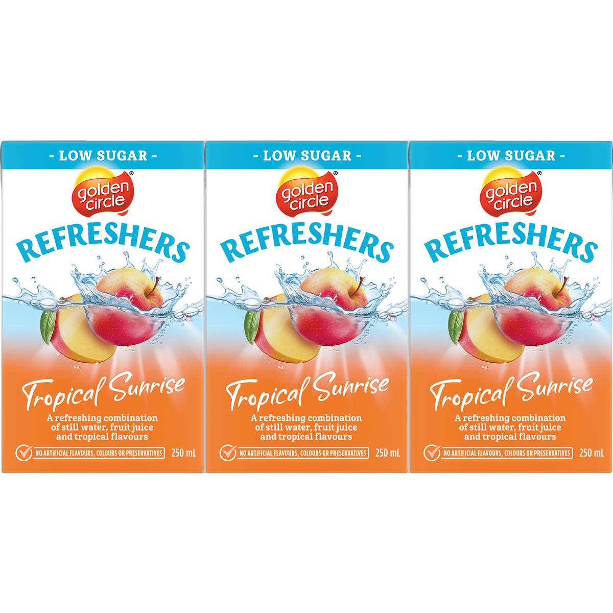 Golden Circle Tropical Sunrise Refreshers Low Sugar Popper Flavour Water