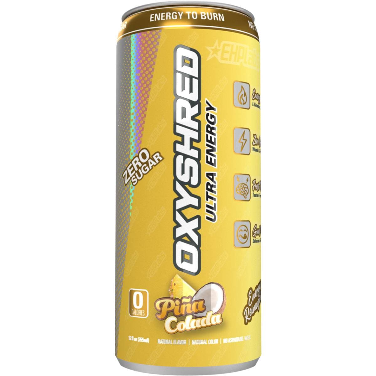 Oxyshred Ultra Energy Zero Sugar Pina Colada Can 355ml Woolworths