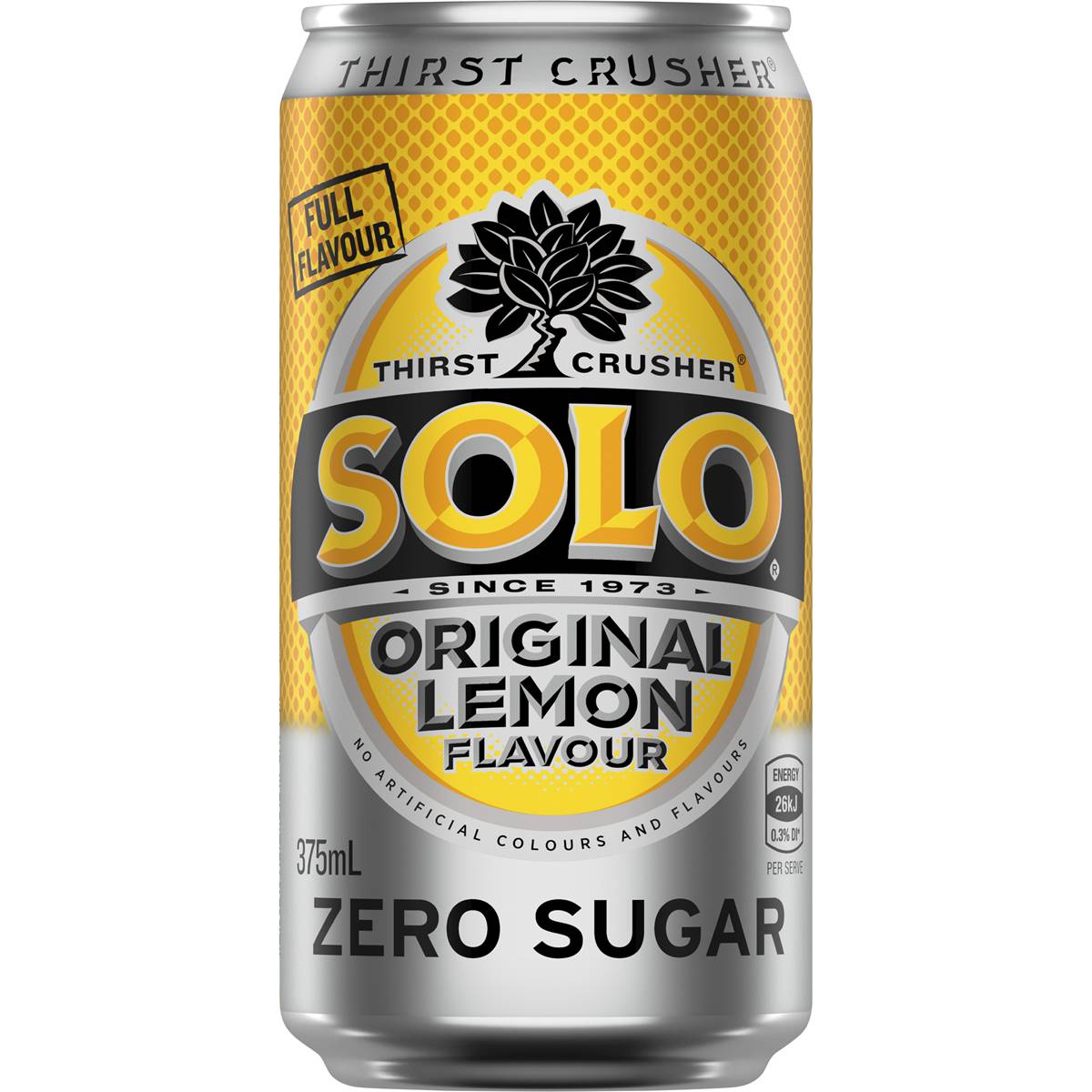 Solo Thirst Crusher Original Lemon Soft Drink Cans Multipack 375ml X 30 