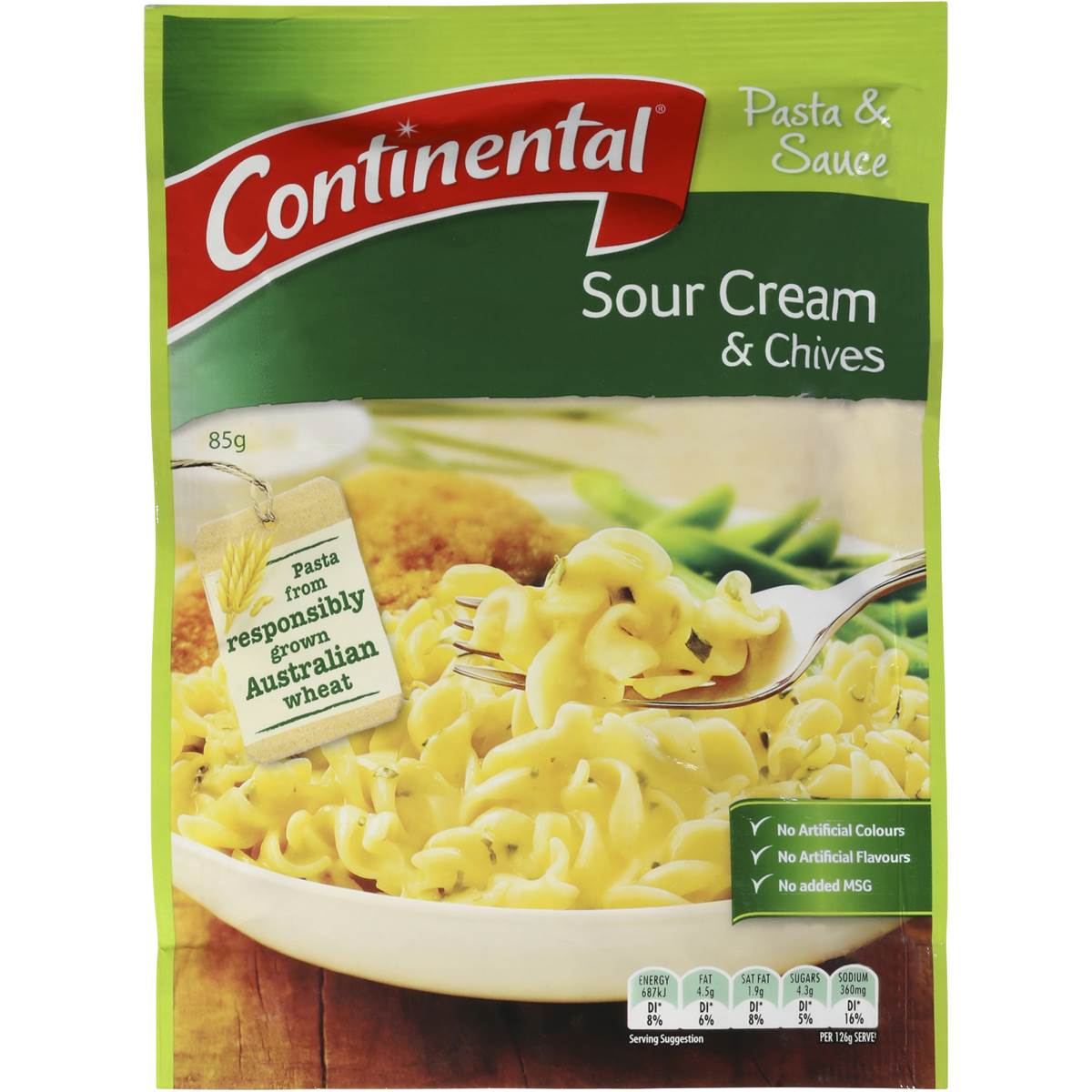 Continental Pasta & Sauce Sour Cream & Chives 85g Woolworths