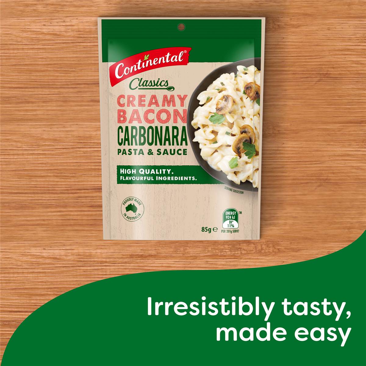 Continental Classics Pasta & Sauce Creamy Bacon Carbonara 85g Woolworths