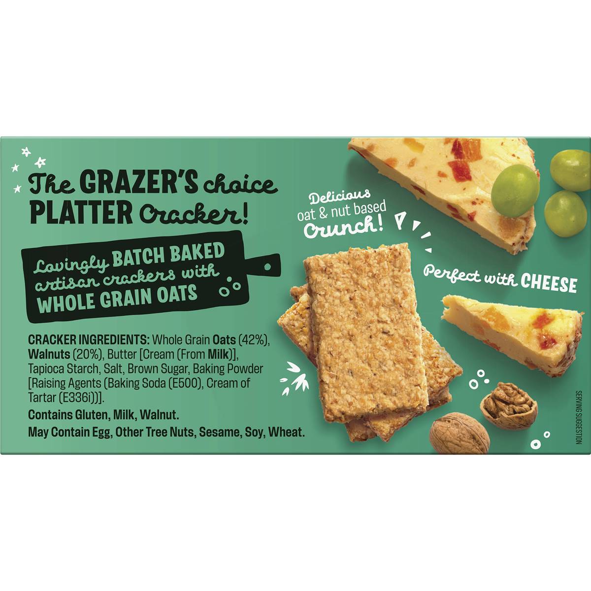 180 Degrees Walnut & Oat Crackers 110g Woolworths