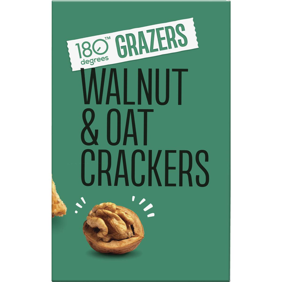 180 Degrees Walnut & Oat Crackers 110g Woolworths