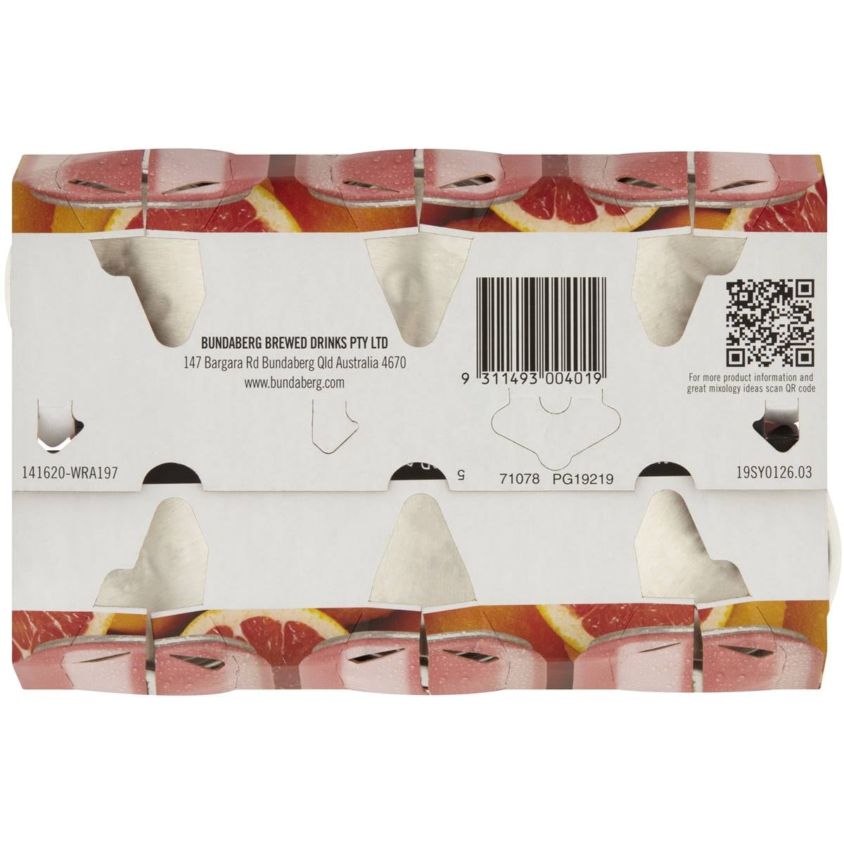 Bundaberg Pink Grapefruit Sparkling Drink 200ml X6 Pack Woolworths