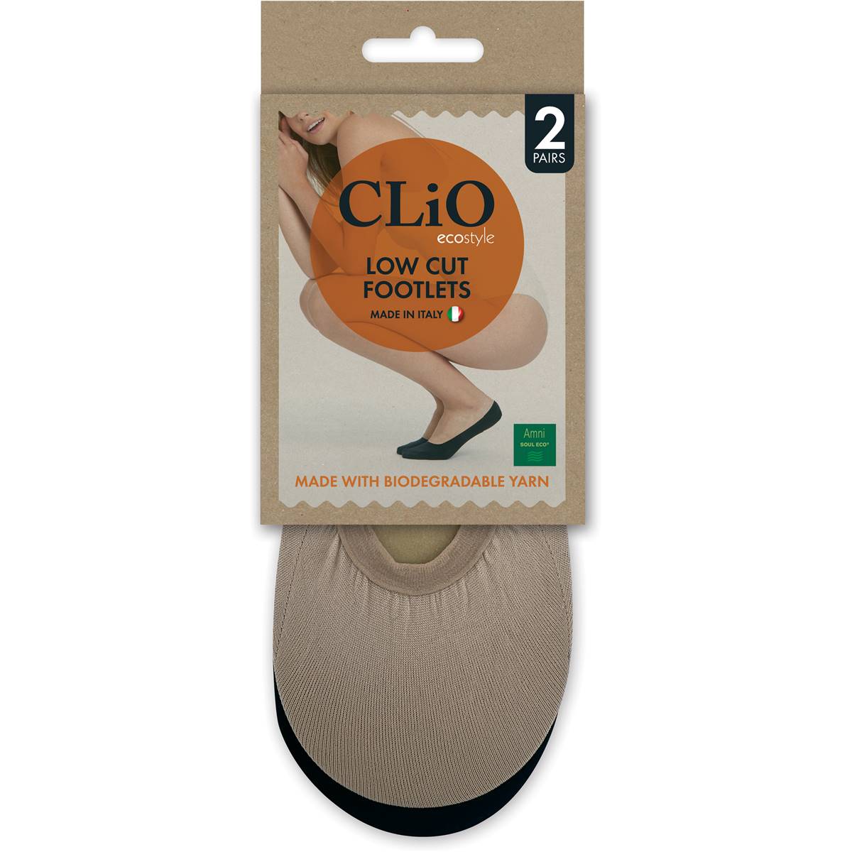 Clio Low Cut Footlets Biodegradable Yarn