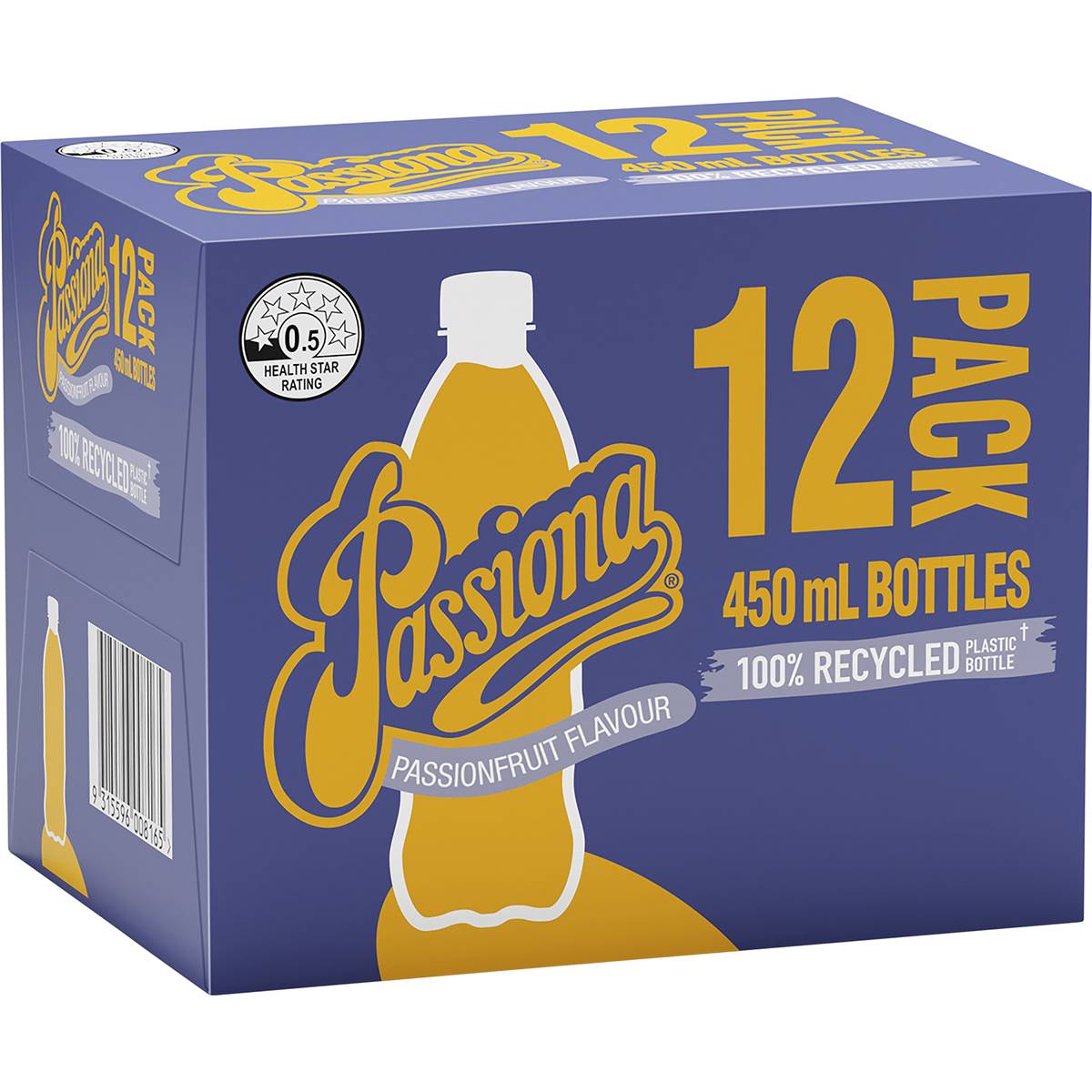 Passiona Passionfruit Soft Drink Bottles Multipack 450ml X 12 Pack