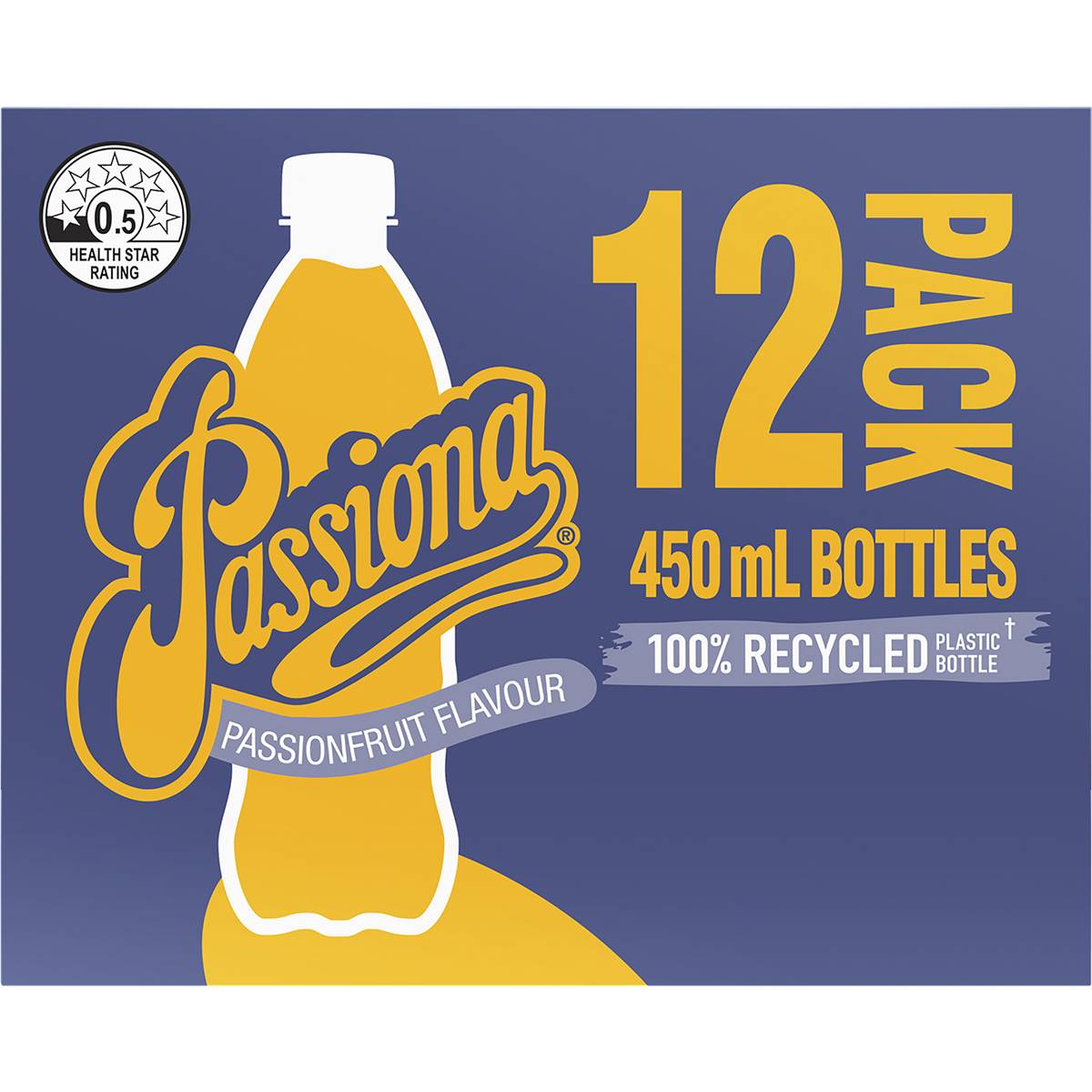 Passiona Passionfruit Soft Drink Bottles Multipack 450ml X 12 Pack