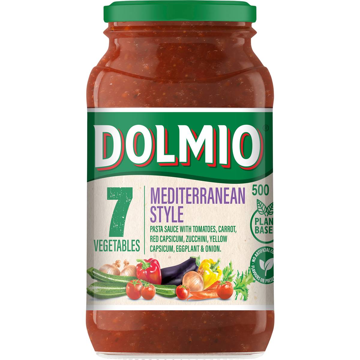 Dolmio 7 Vegetable Mediterranean Style Pasta Sauce 500g | Woolworths