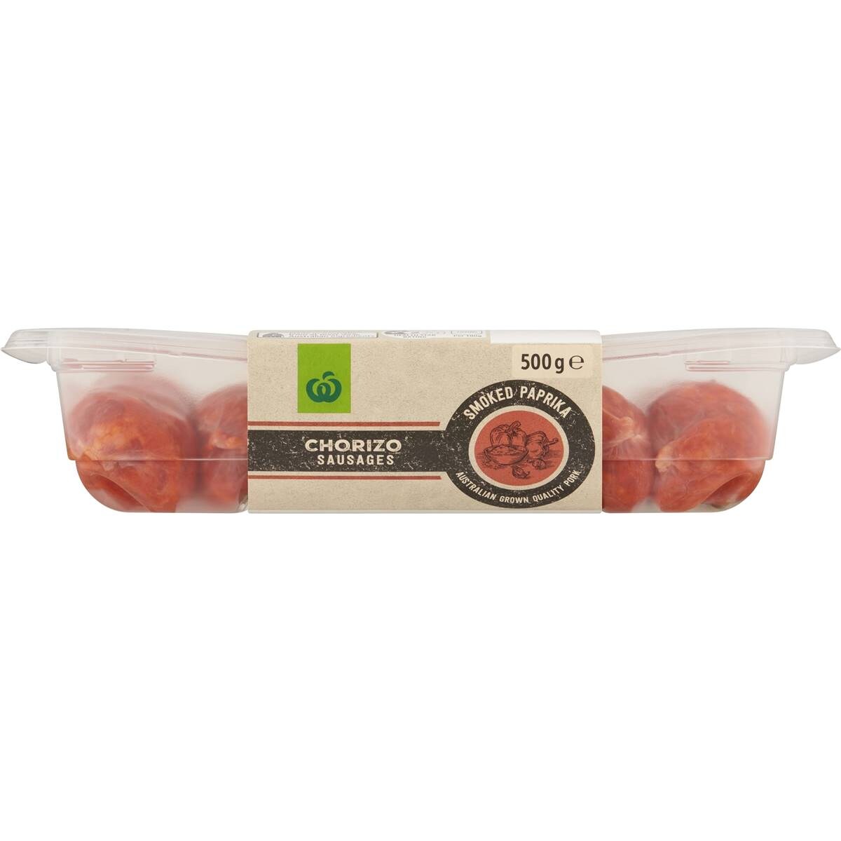 Woolworths Chorizo With Roasted Garlic Sausages 500g Woolworths
