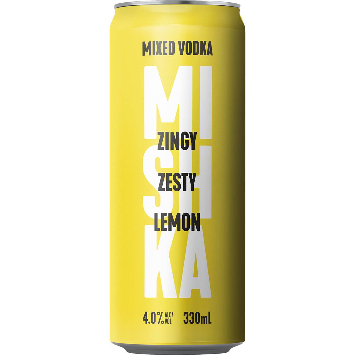 Mishka Mixed Vodka Lemon Can 330ml Woolworths