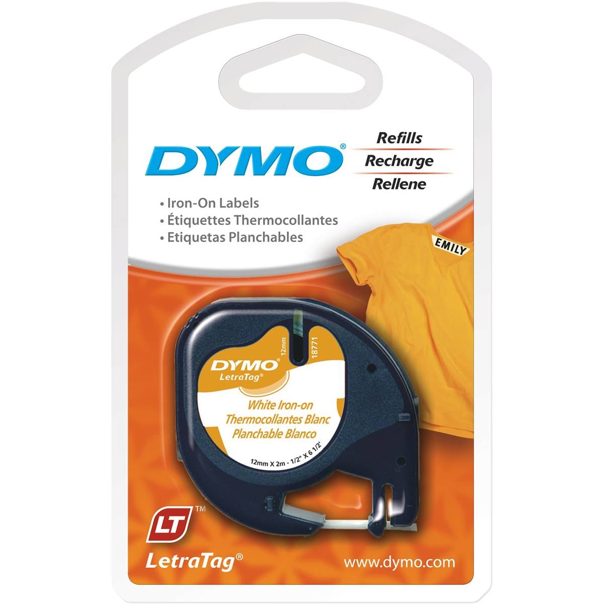 Dymo Letratag Tape Refill Iron On Fabric each Woolworths