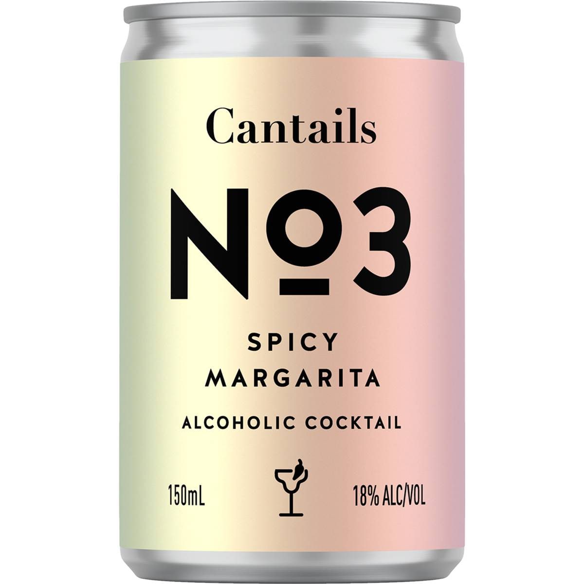 Cantails Spicy Margarita Cans 150ml Woolworths