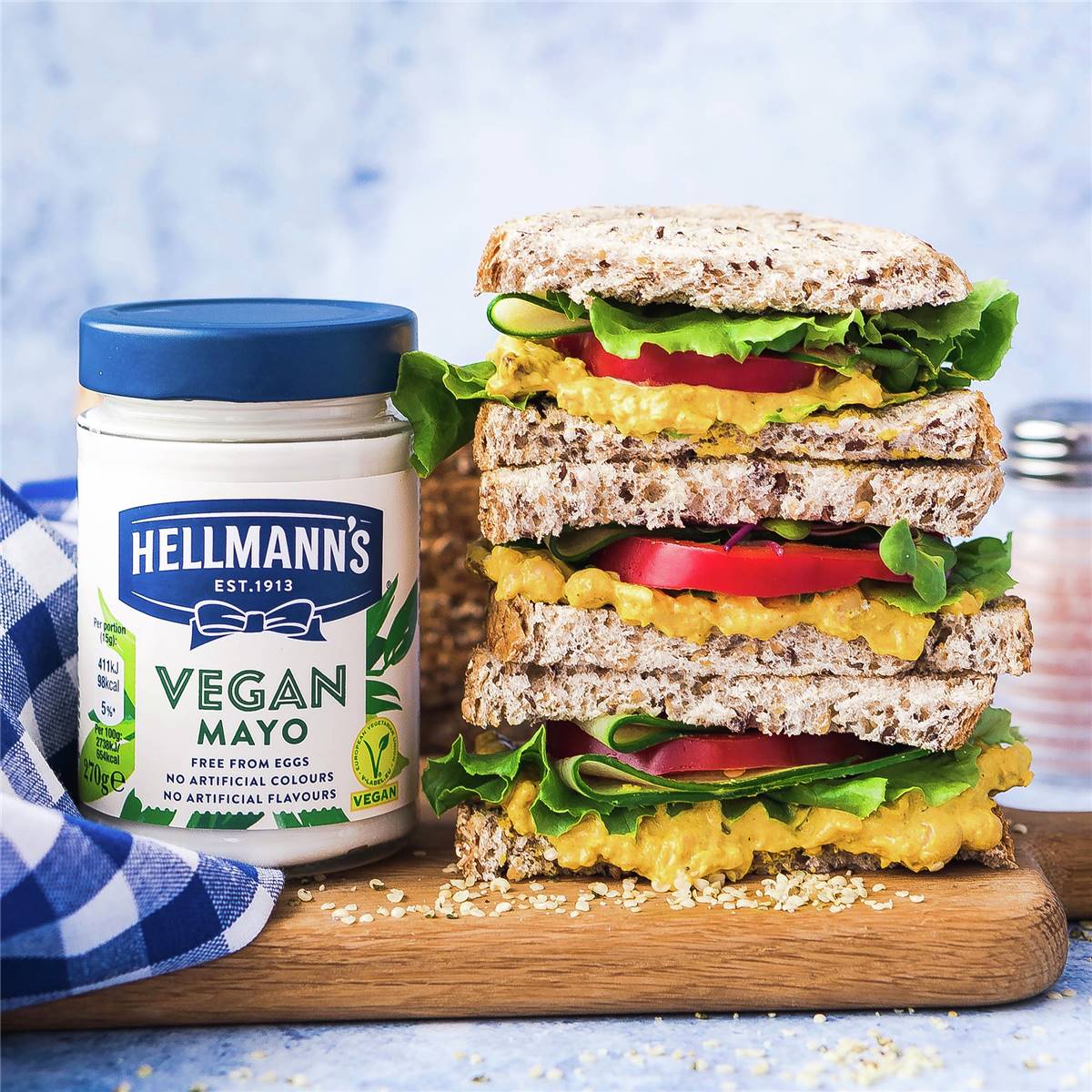 Hellmann's Vegan Alternative To Mayonnaise 100% Plant Based 270 G ...