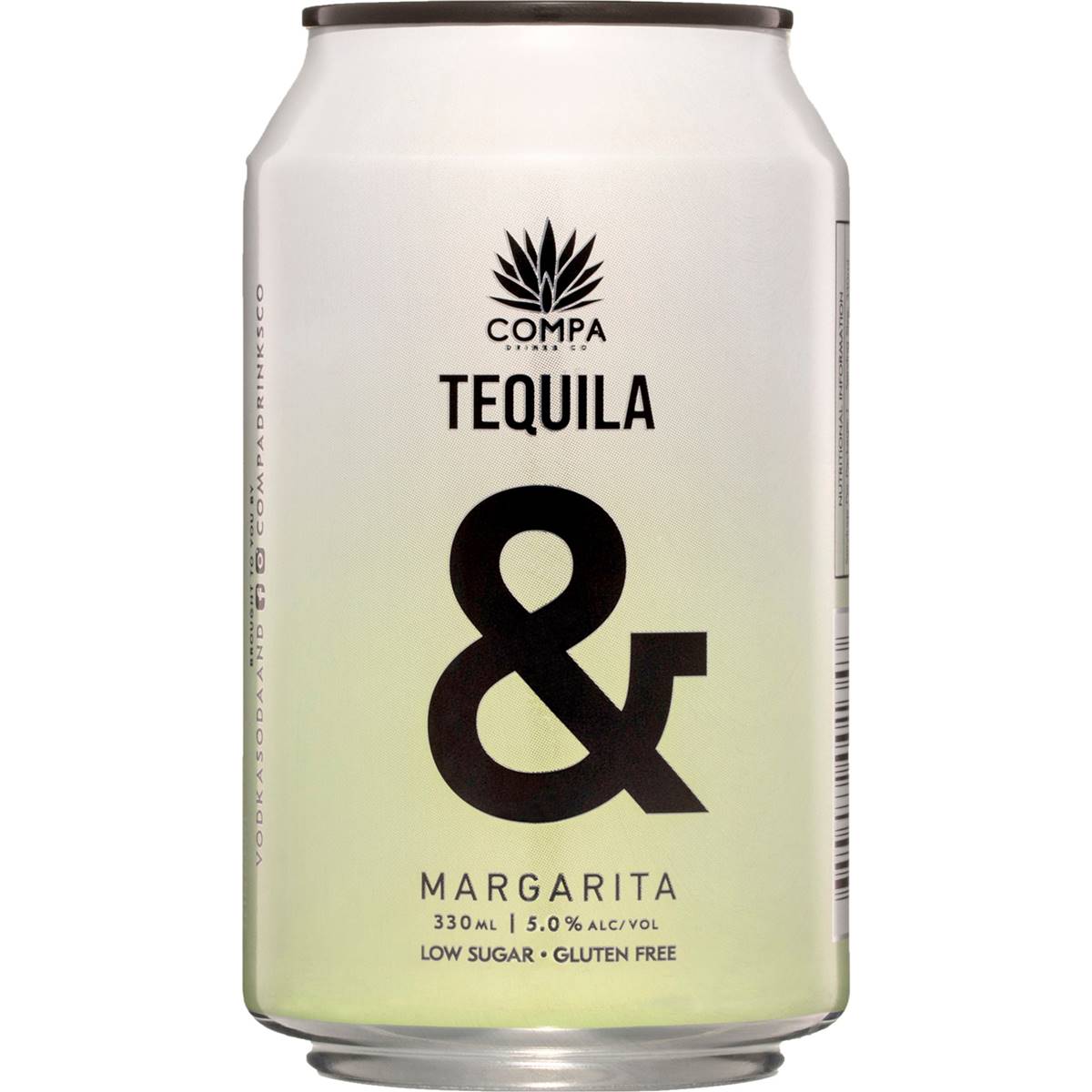& Compa Tequila Margarita Can 330ml Woolworths