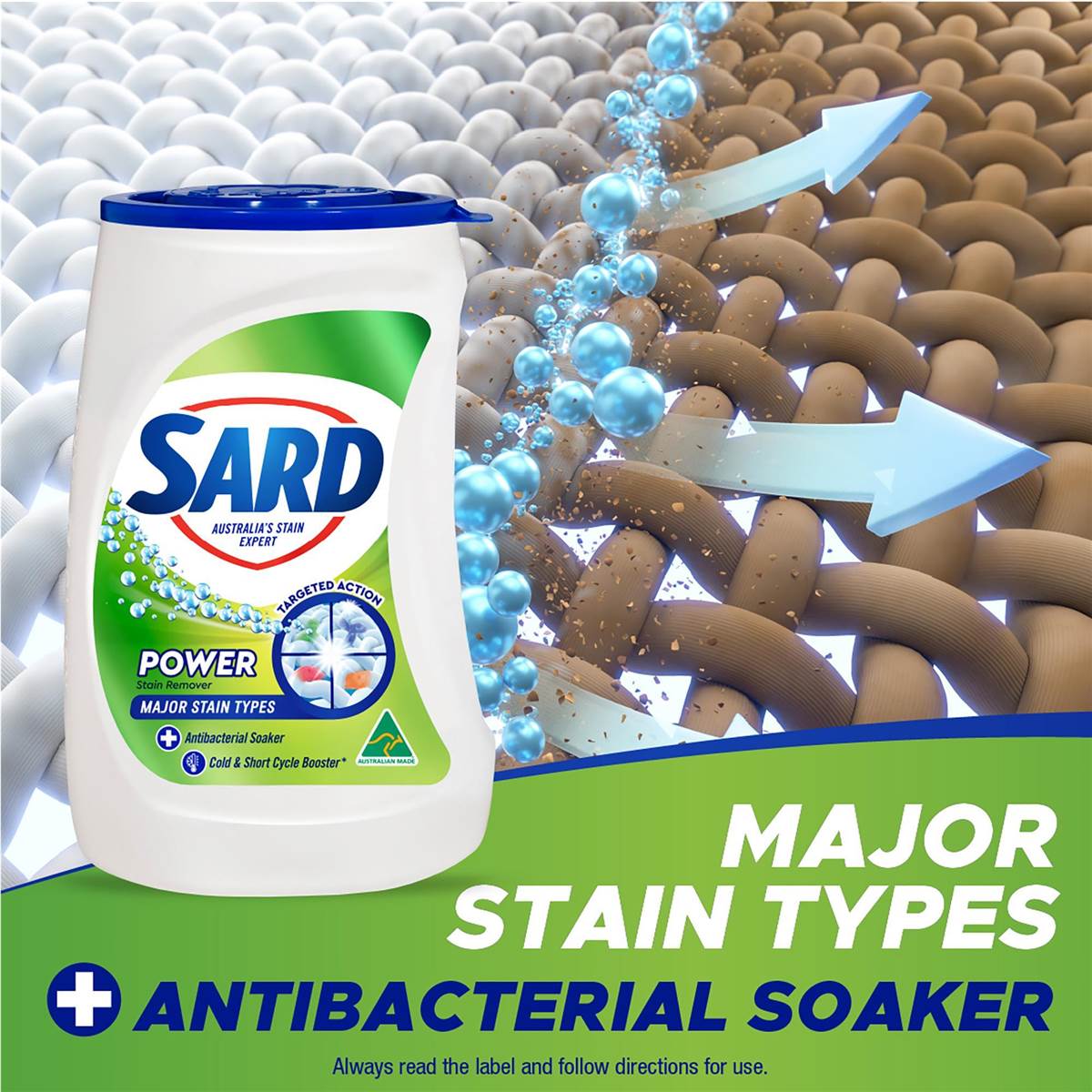 Sard Power Stain Remover Powder Soaker 1kg Woolworths