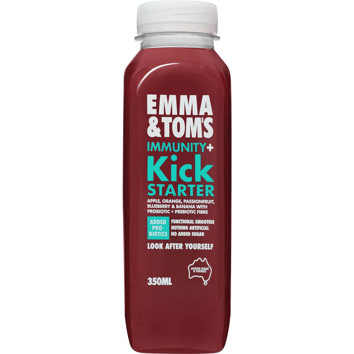 Emma & Tom's Prebiotic & Probiotic Kickstarter Juice 350ml Woolworths