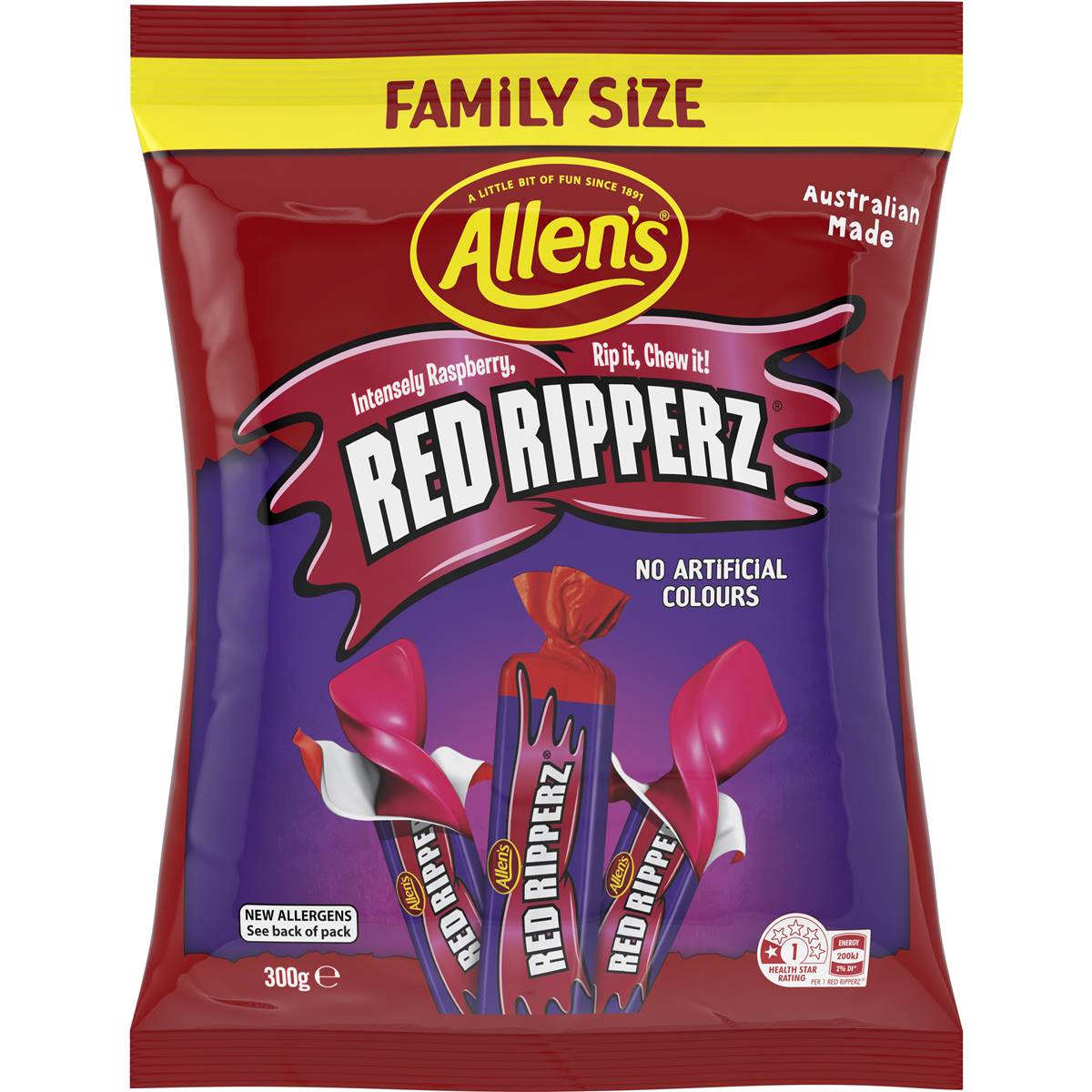 Allen's Red Ripperz Family Size 300g | Woolworths