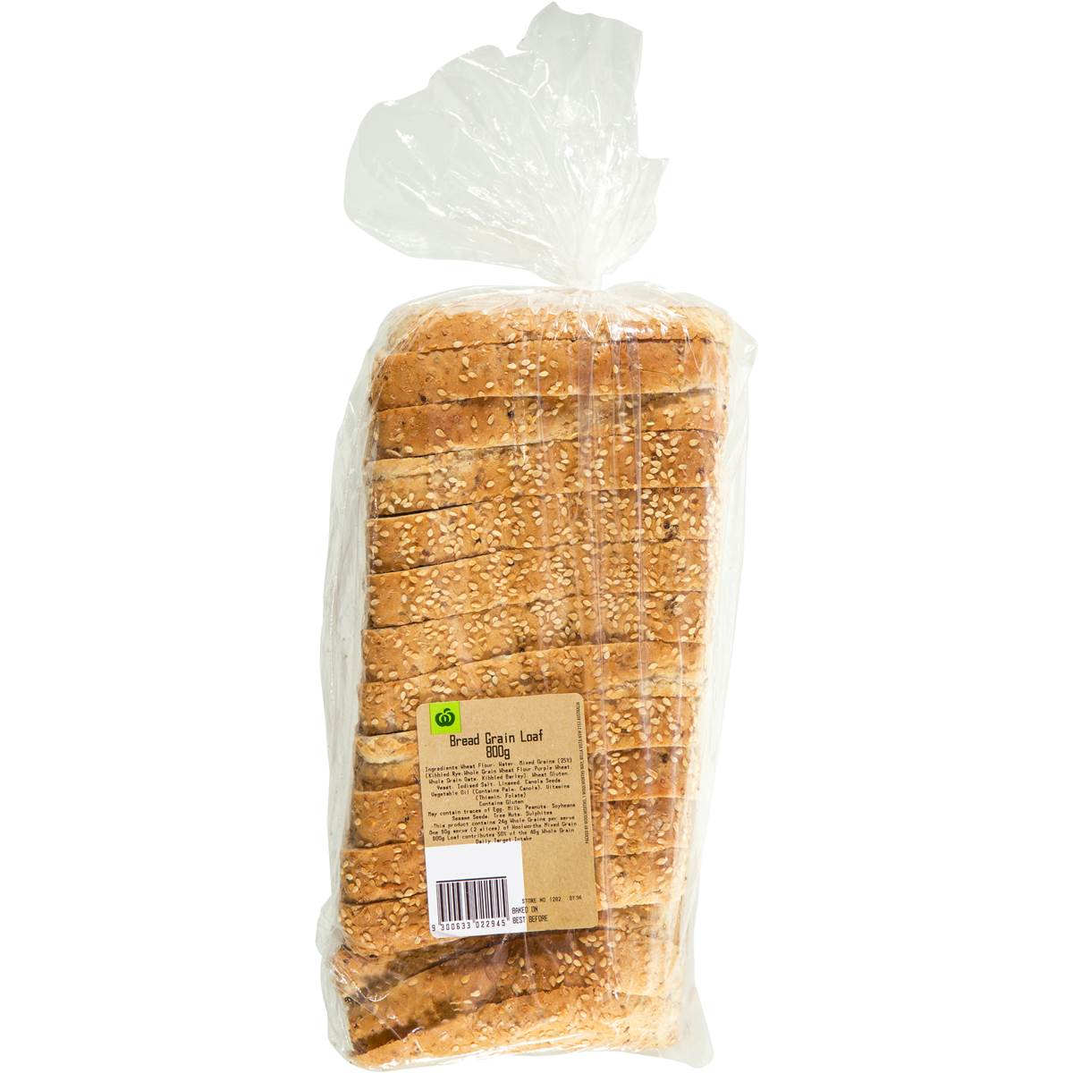 Woolworths Bread Grain Loaf 800g Woolworths
