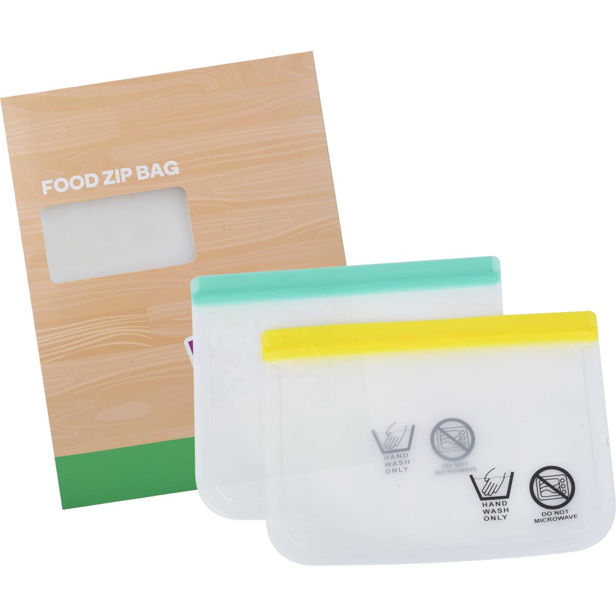 Woolworths Reusable Food Zip Lock Bag Assorted 2 Pack Woolworths