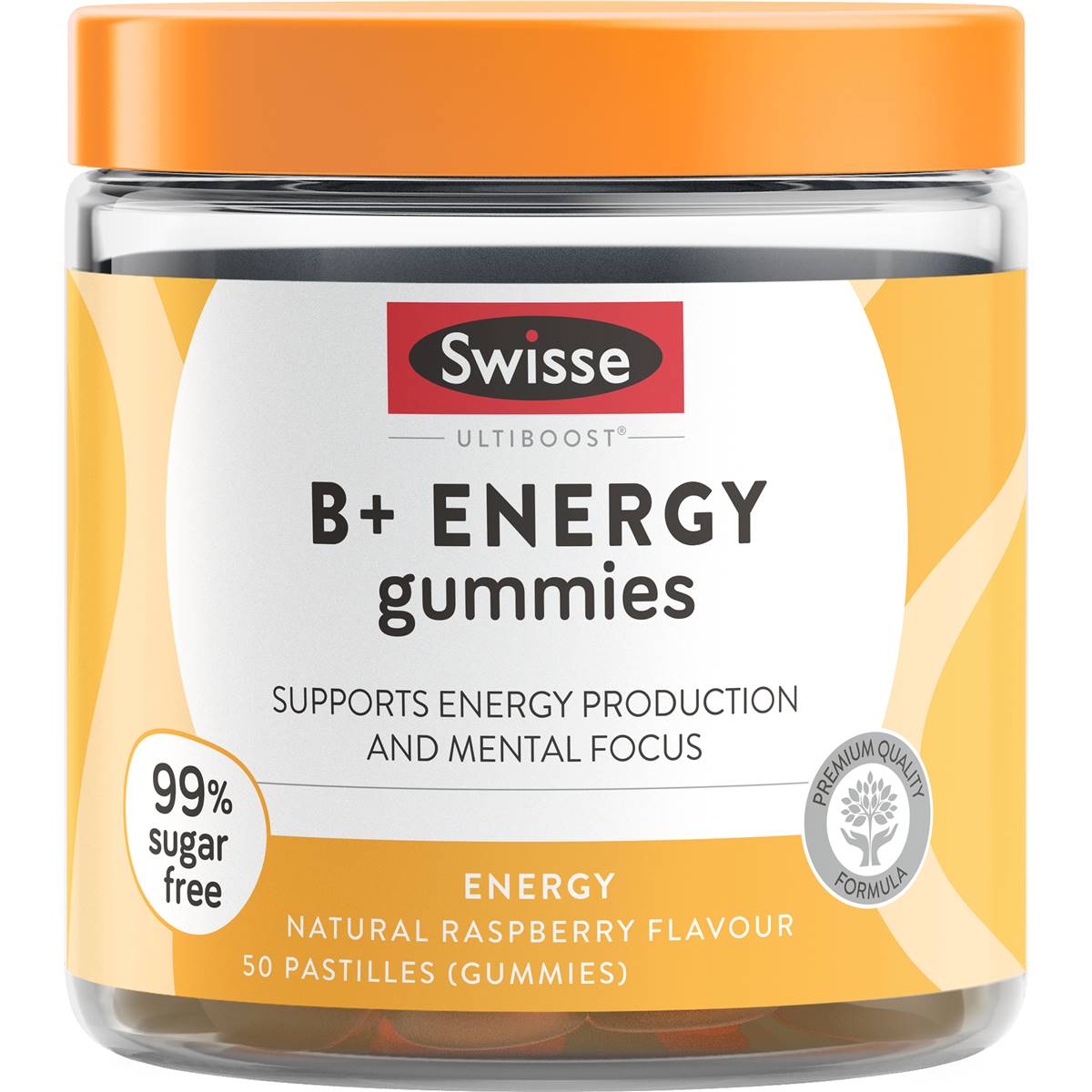 Swisse Ultiboost B+ Energy Gummies With Caffeine 60 Pack | Woolworths