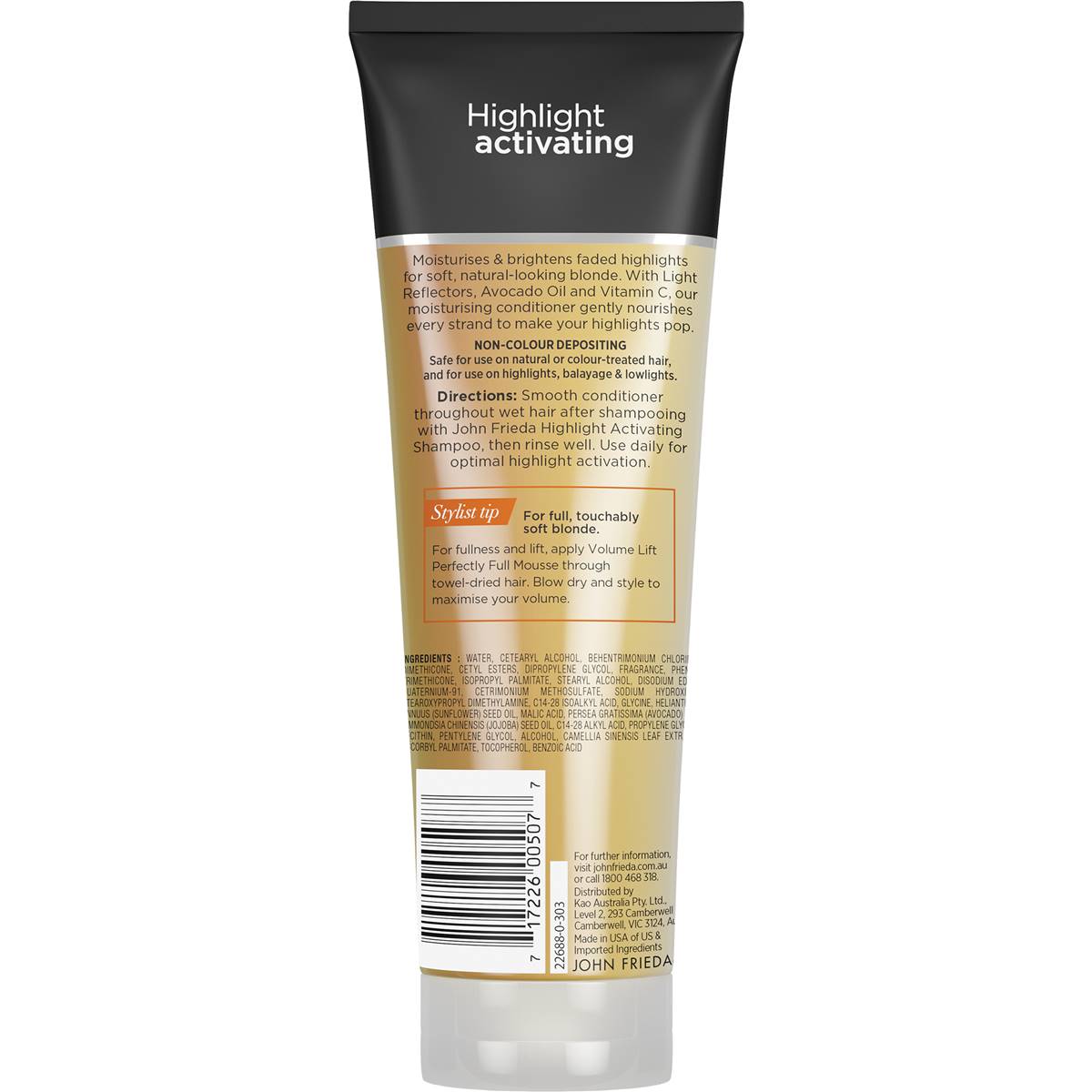 John Frieda Sheer Highlight Activating Moisturising Conditioner 250ml