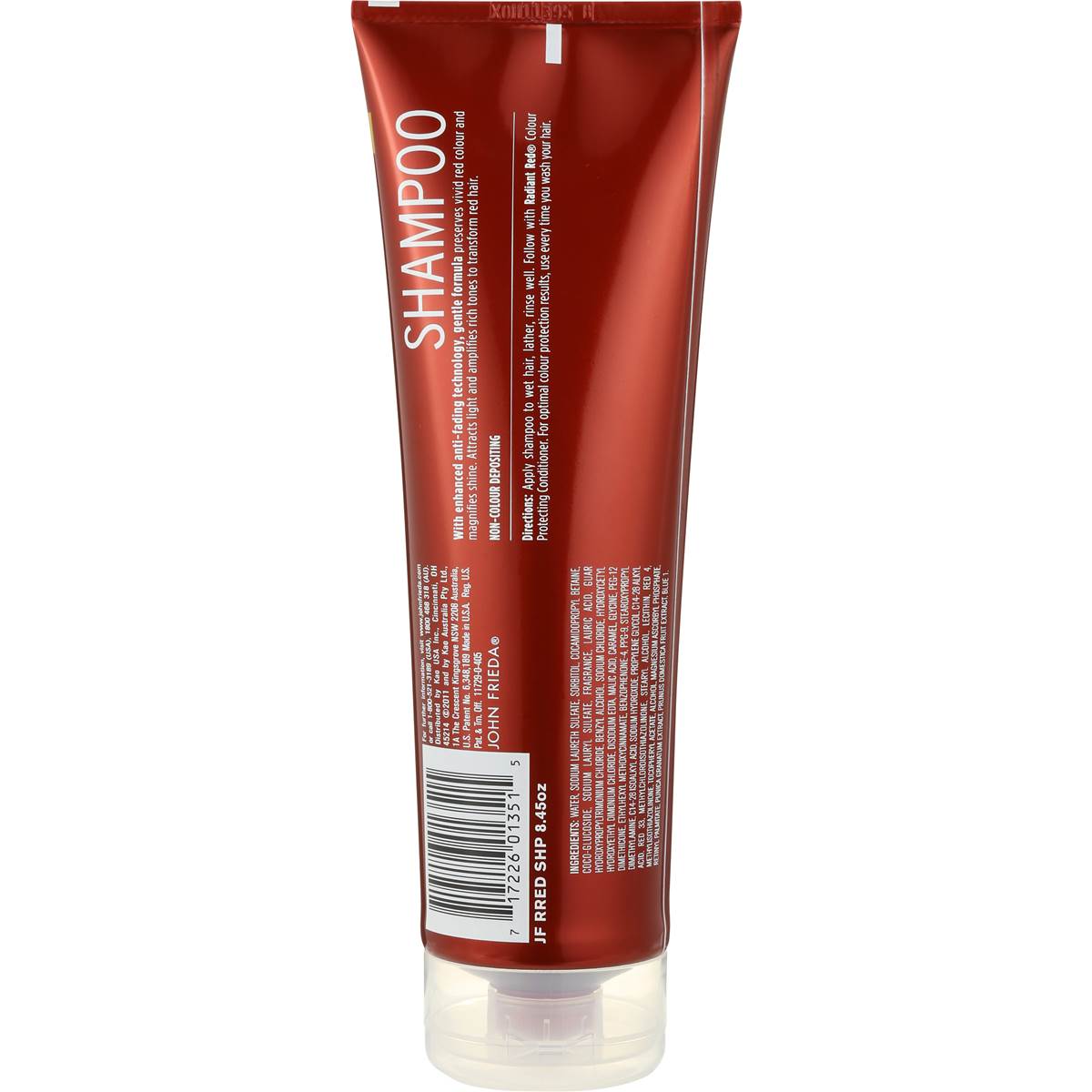John Frieda Shampoo Radiant Red 250ml Woolworths