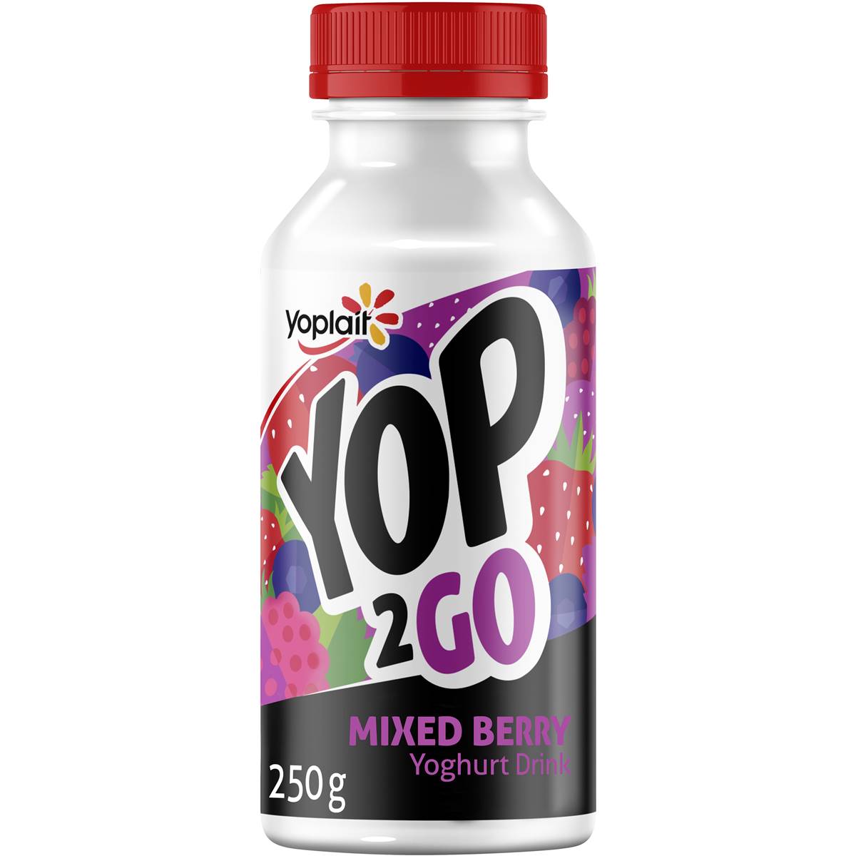 Yoplait Yop 2 Go Mixed Berry Yoghurt Drink 250g Woolworths
