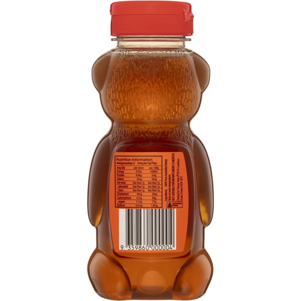 Nature Nate's Honey Bear Australian Honey 330g Woolworths