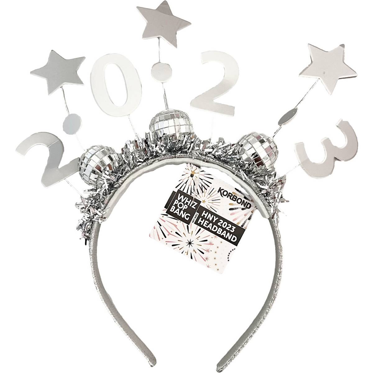 Headband Disco Ball Silver Each Woolworths