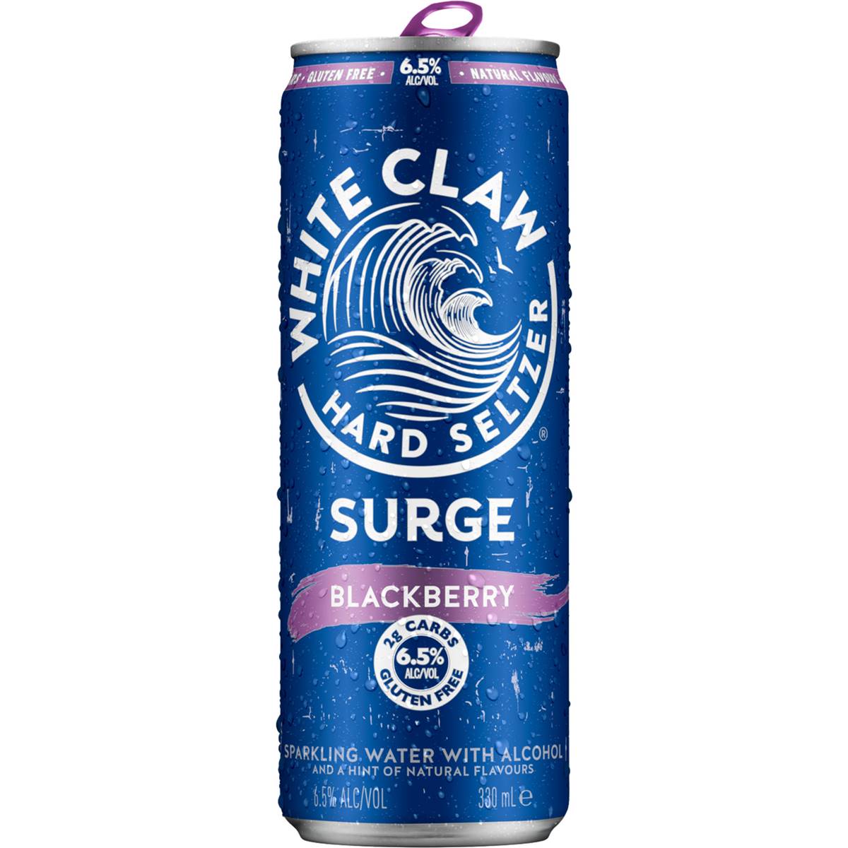 White Claw Surge Blackberry Hard Seltzer Can 330ml Woolworths