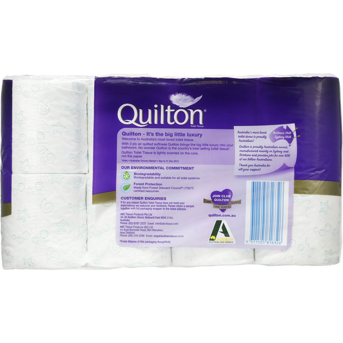 Quilton Toilet Paper Print 16 Pack Woolworths