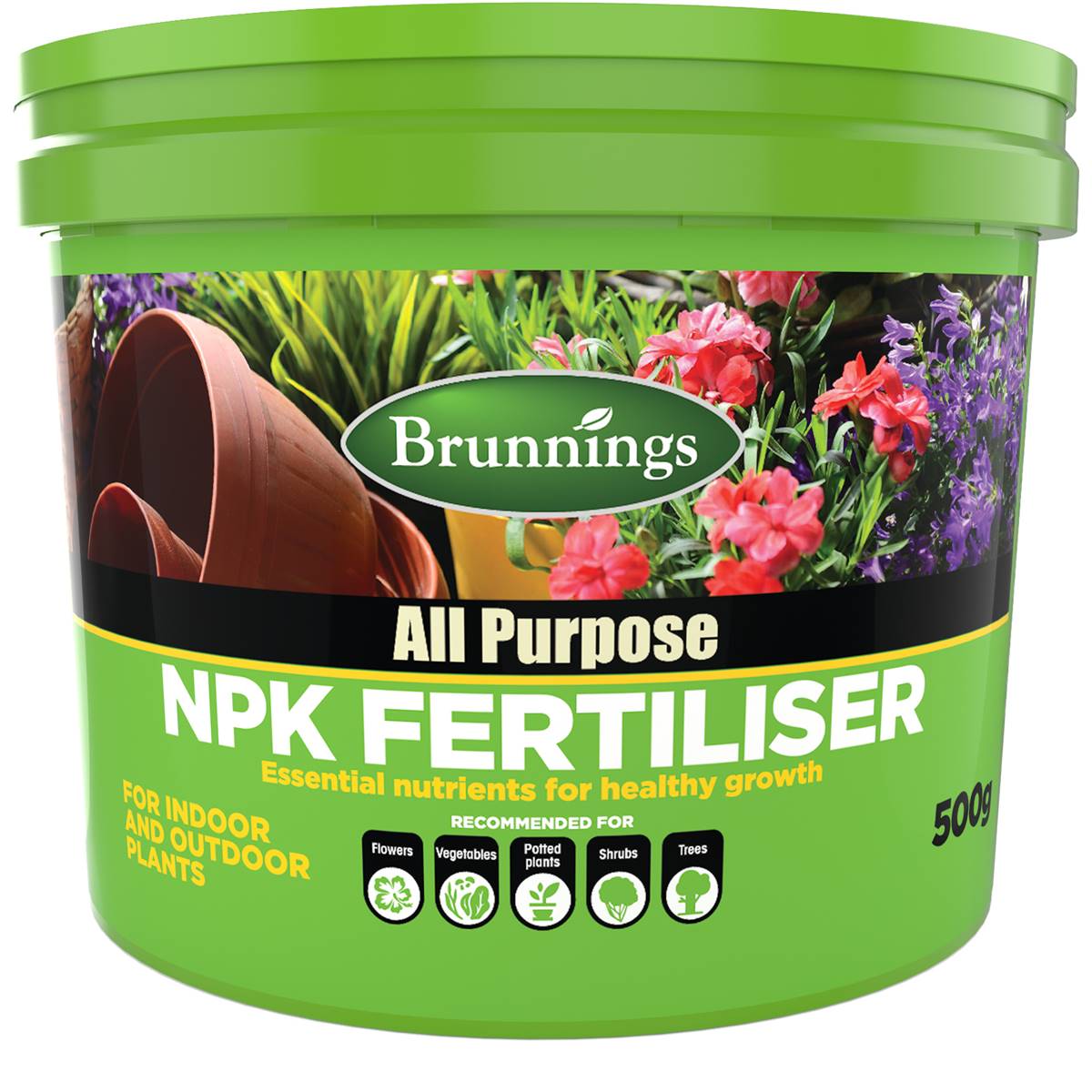 Brunnings All Purpose Npk Fertiliser For Indoor & Outdoor Plants 500g