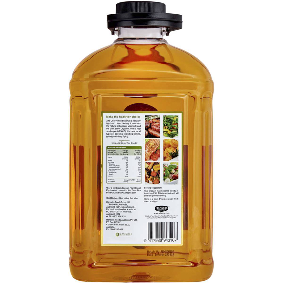 Alfa One Rice Bran Oil 4l | Woolworths