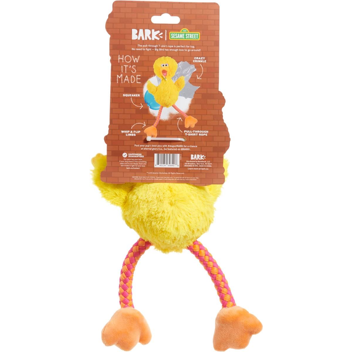 Bark Big Bird Rope Dog Toy Each Woolworths