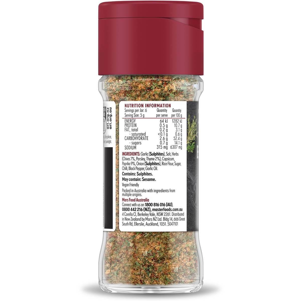 Masterfoods Cafe Style Everything Eggs Spice Blend 30g Woolworths