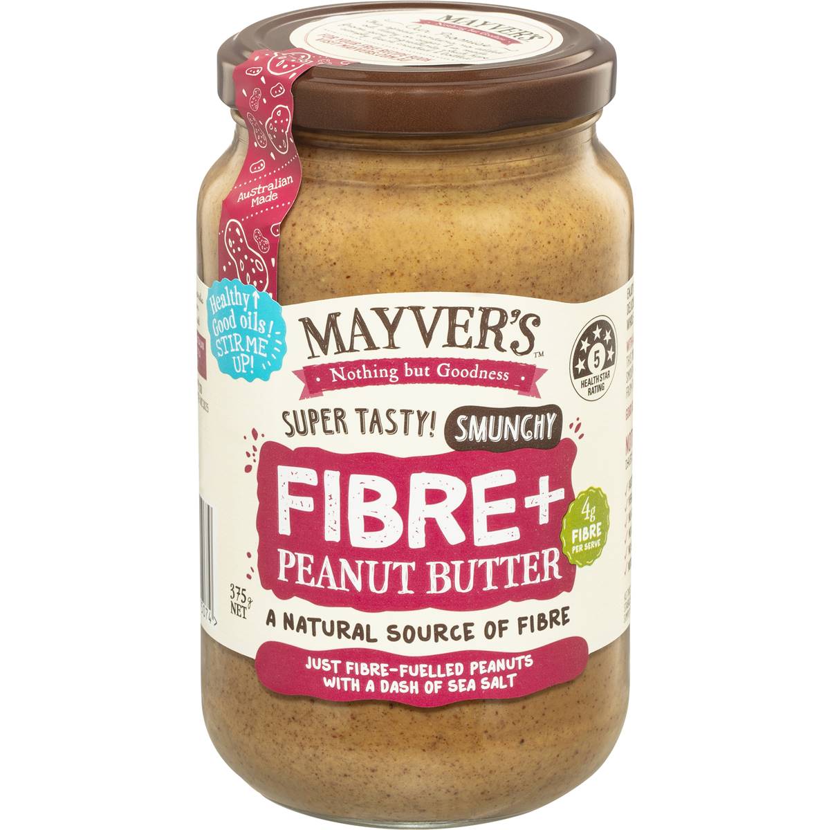 Mayver's Peanut Butter Fiber + 375g Woolworths