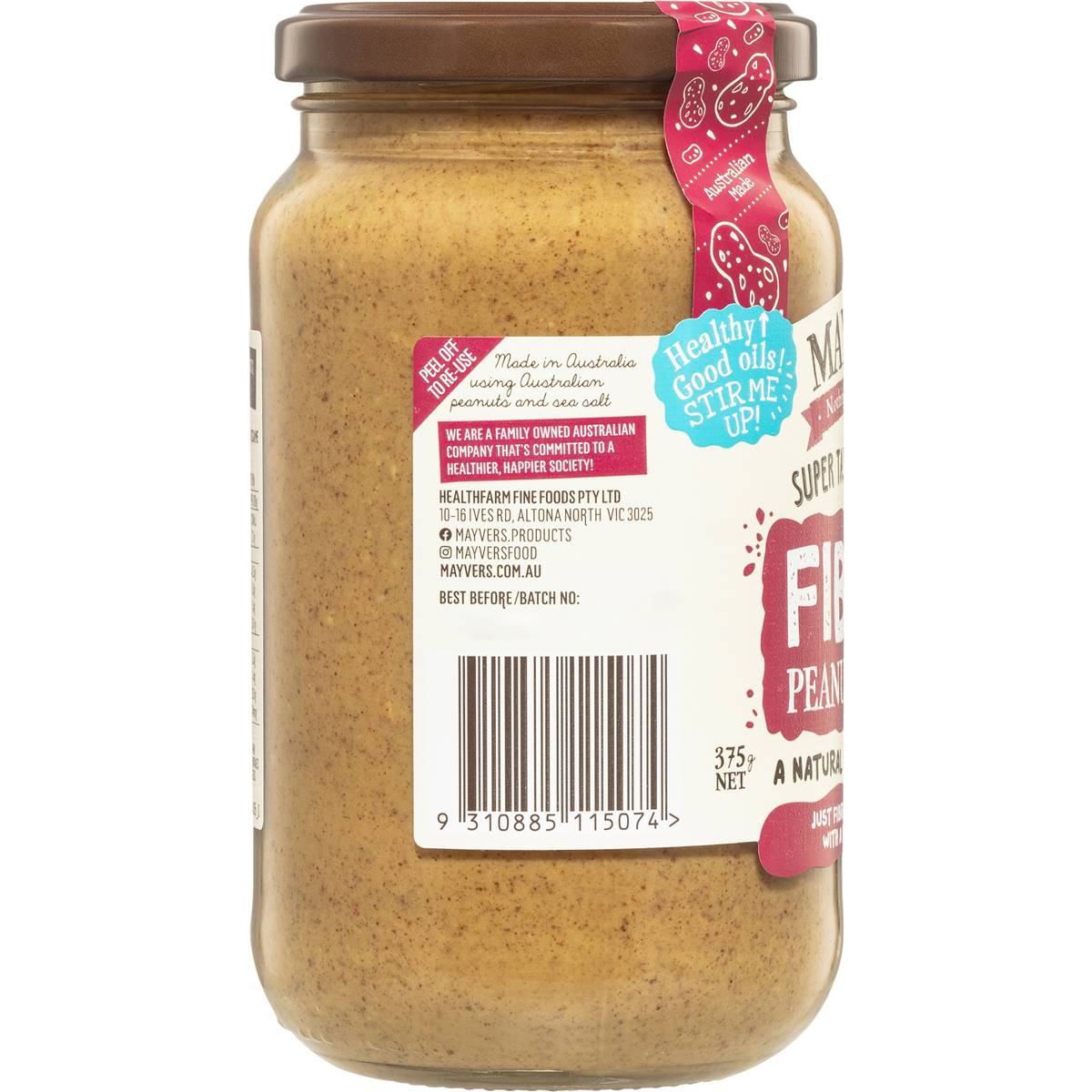 Mayver's Peanut Butter Fiber + 375g Woolworths