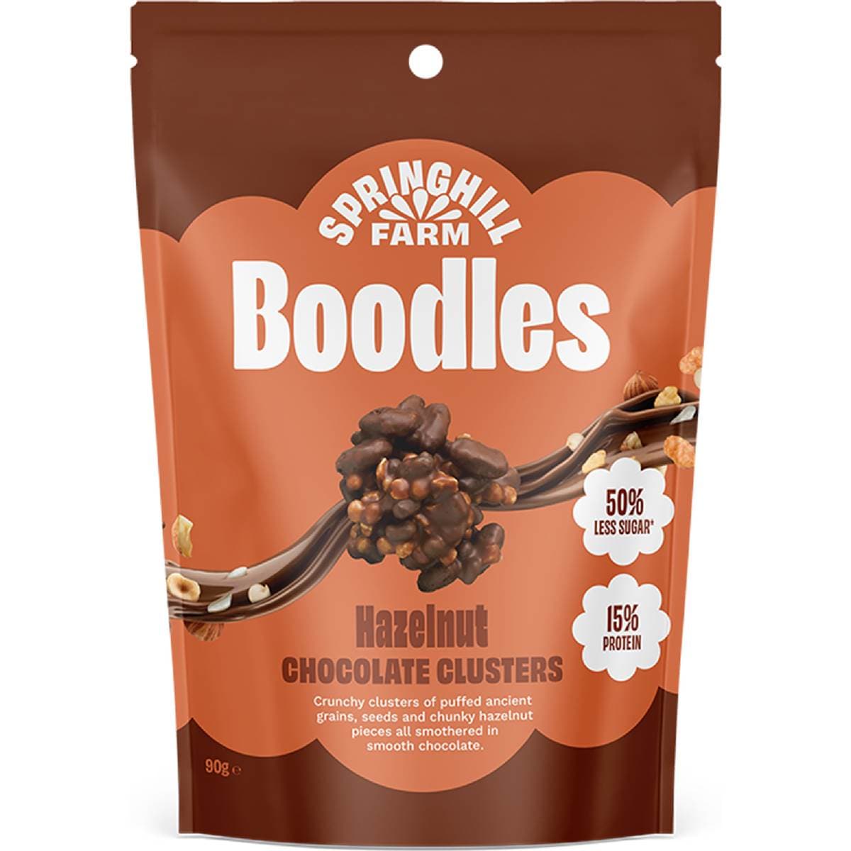 Springhill Farm Boodles Chocolate Clusters Hazelnut 90g