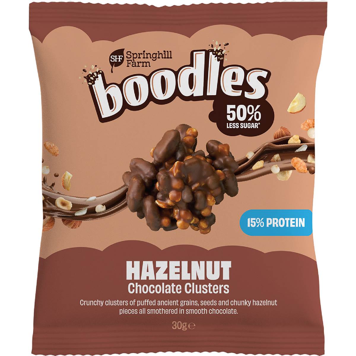 Boodles Chocolate & Hazelnut 30g Woolworths
