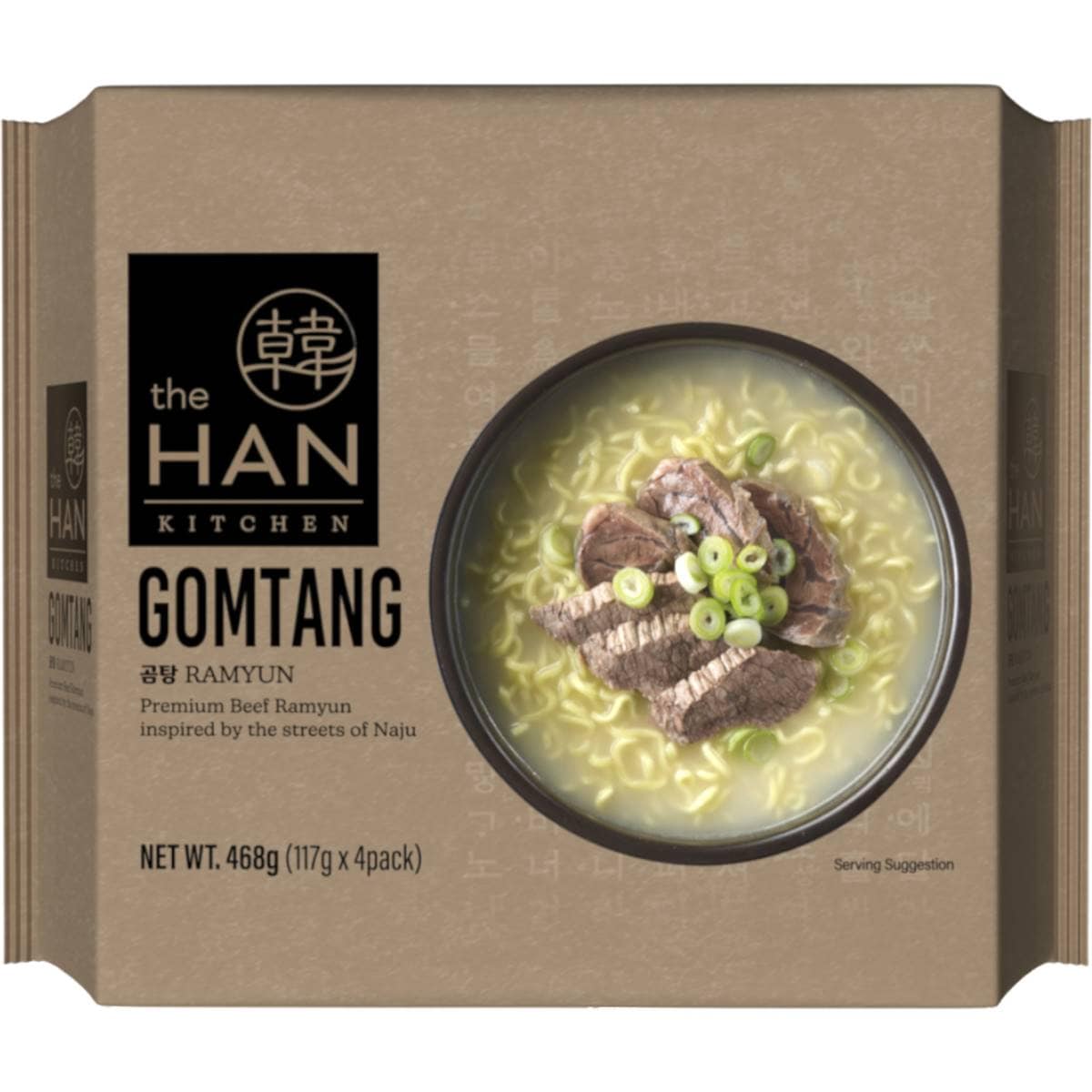 The Han Kitchen Beef Ramyun 4 Pack Woolworths