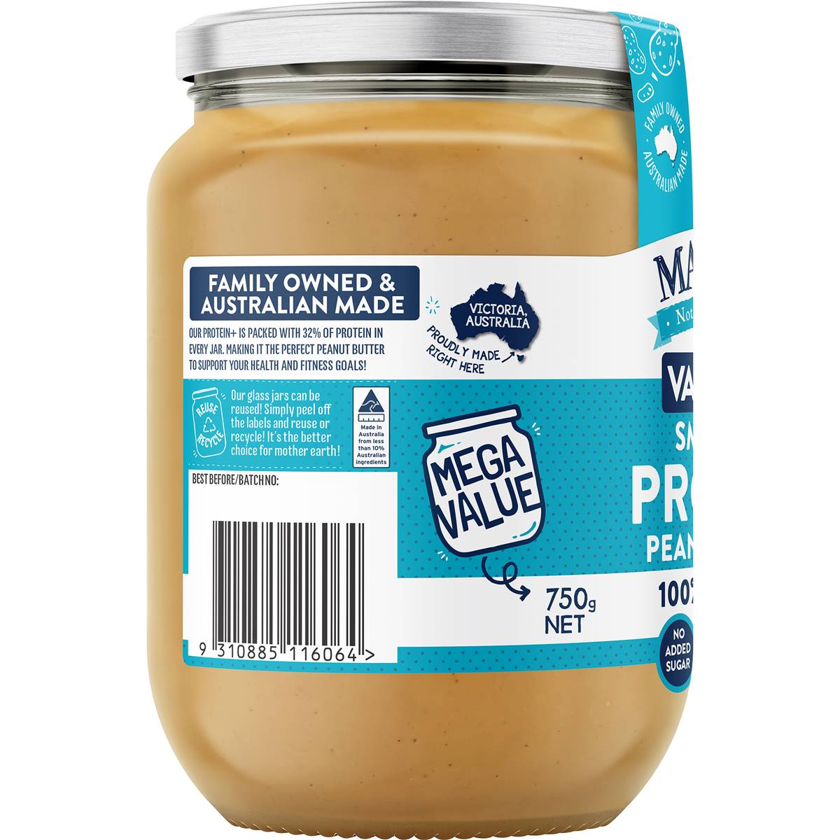 Mayver's Peanut Butter Protein + 750g Woolworths