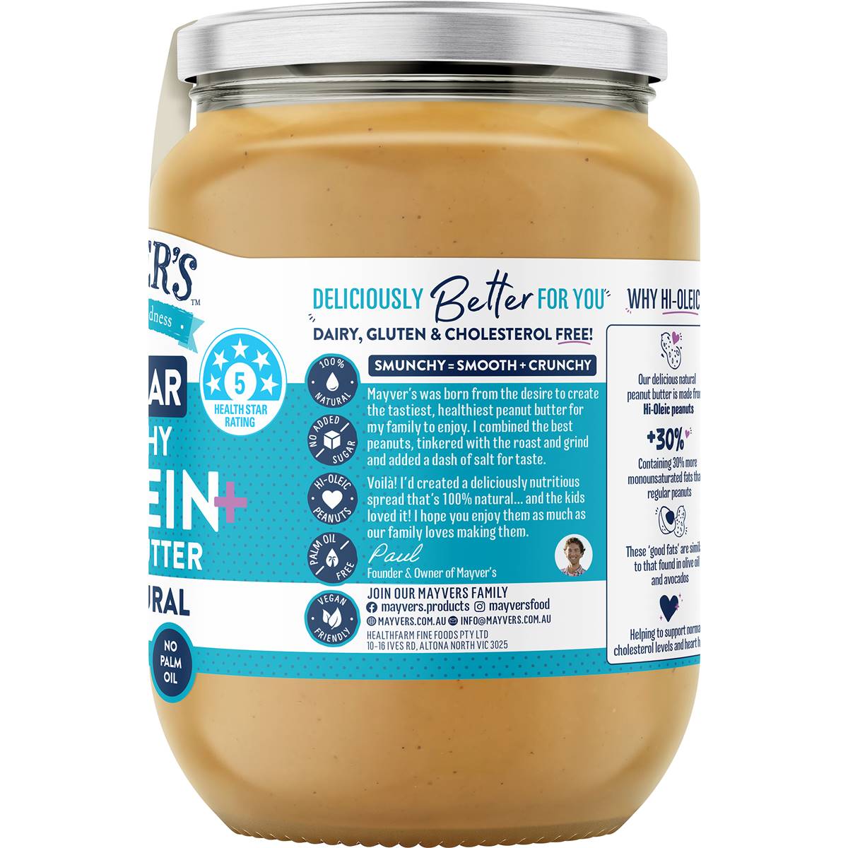 Mayver's Peanut Butter Protein + 750g Woolworths