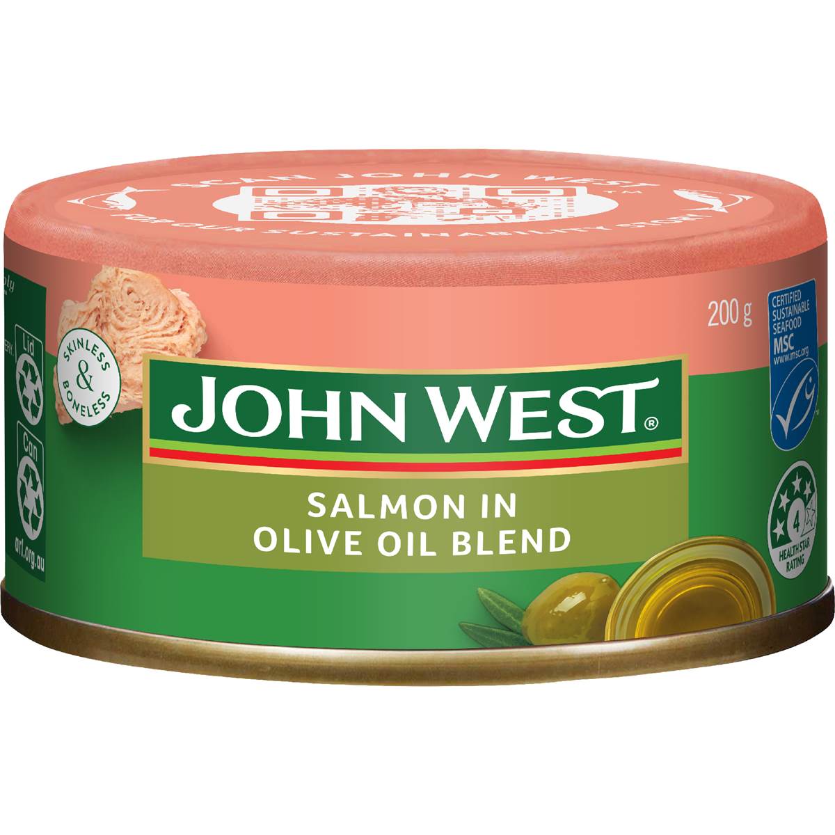 John West Salmon In Olive Oil Blend 200g
