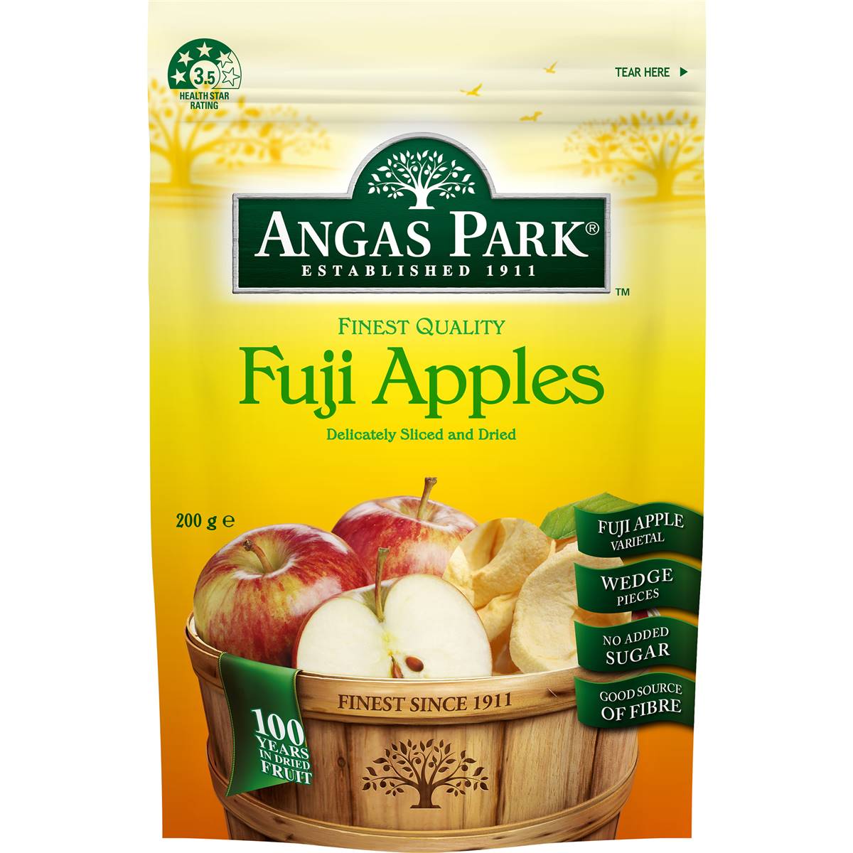 Angas Park Fuji Apple Wedges 200g Woolworths